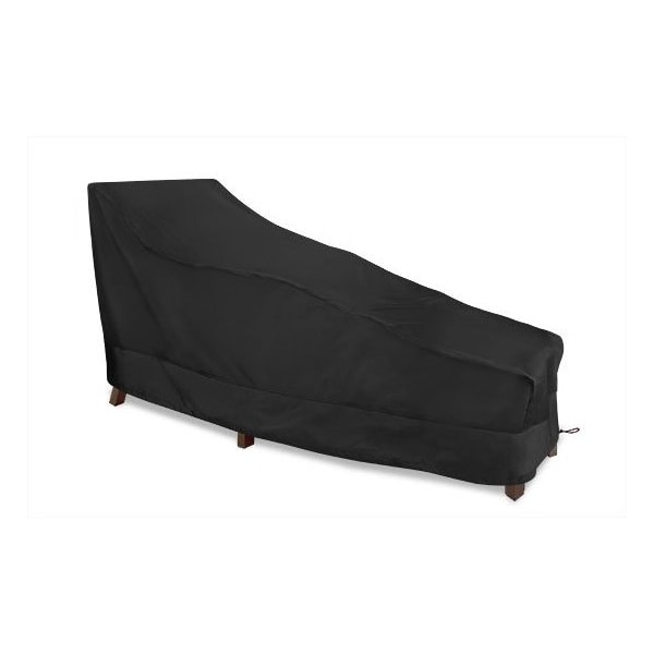 Eevelle Meridian Day Chaise Lounge Chair Cover, Black, 78 in L x 33.5 in W x 33 in H MDCDCL-BLK - main